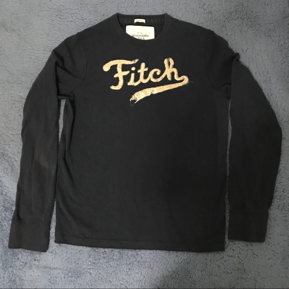 Abercrombie & Fit Dark Navy Long Sleeve Shirt - Picture 2 of 9